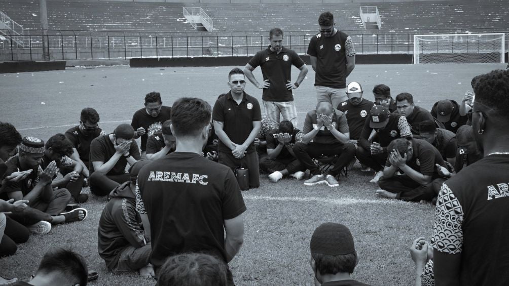 Jugadores y cuerpo técnico del Arema