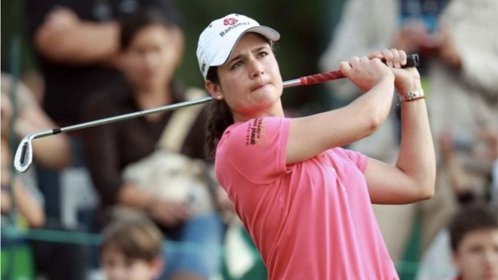 Ochoa en un torneo de Golf