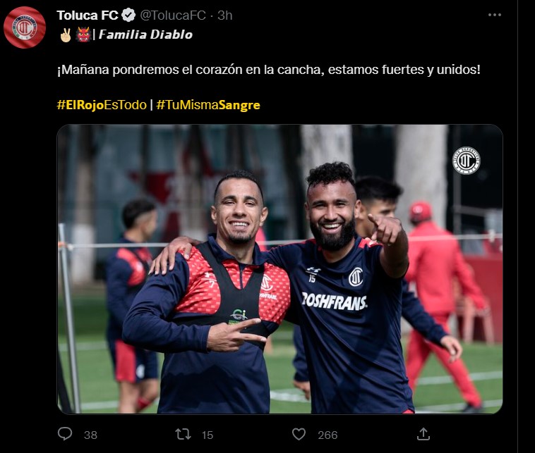 Toluca does not lose hope of coming back 