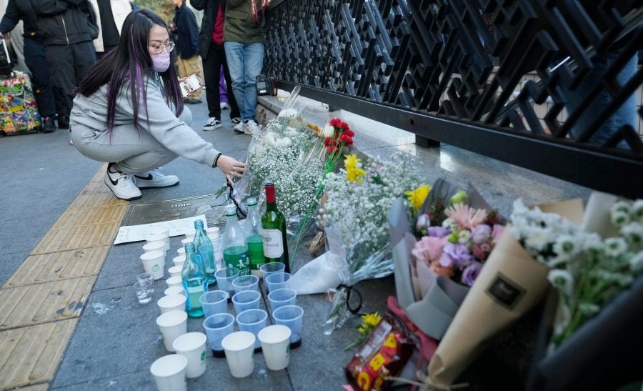 Ofrendas para los fallecidos en Corea