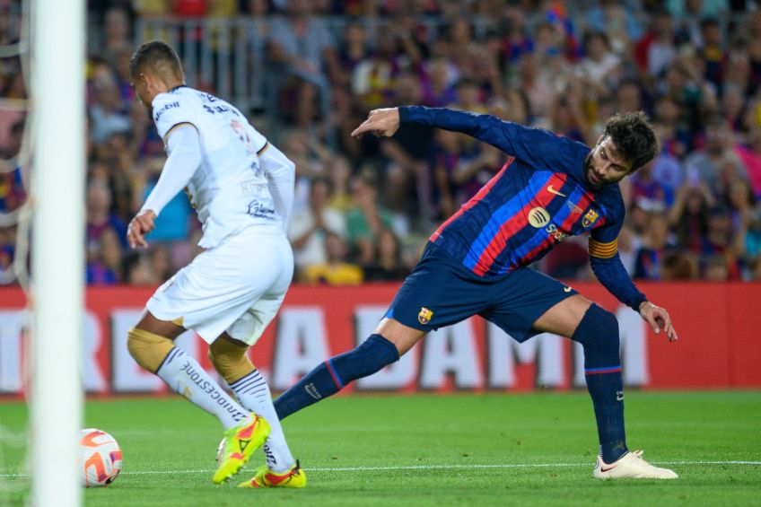 Gerard Piqué durante un partido del Barcelona