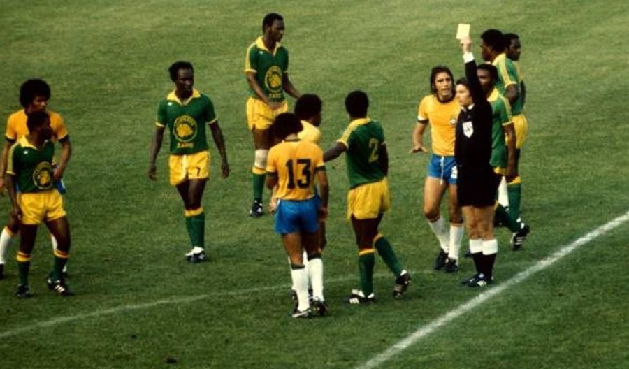 Zaire ante Brasil en Alemania 74
