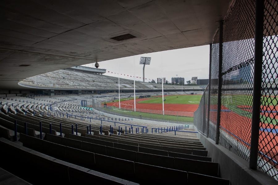 Vista del Estadio Olímpico Universitario 