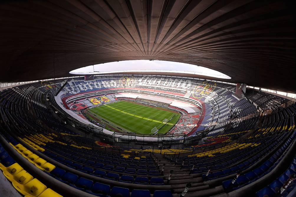 El Estadio Azteca visto desde dentro