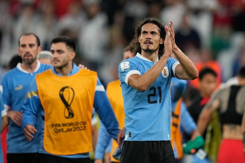 Cavani con Uruguay