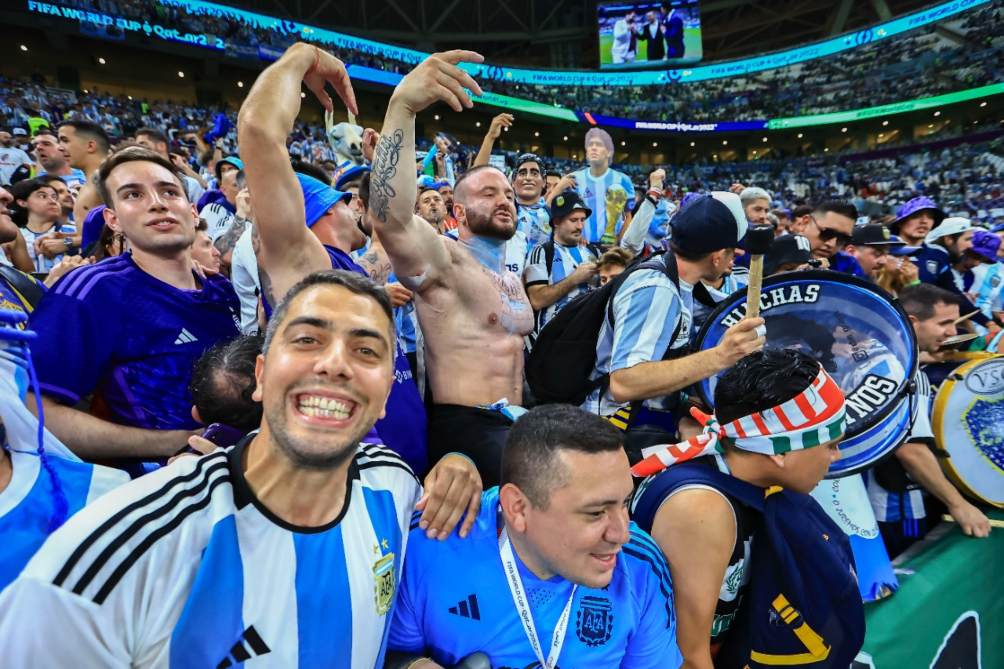 Los argentinos festejaron a lo grande el triunfo