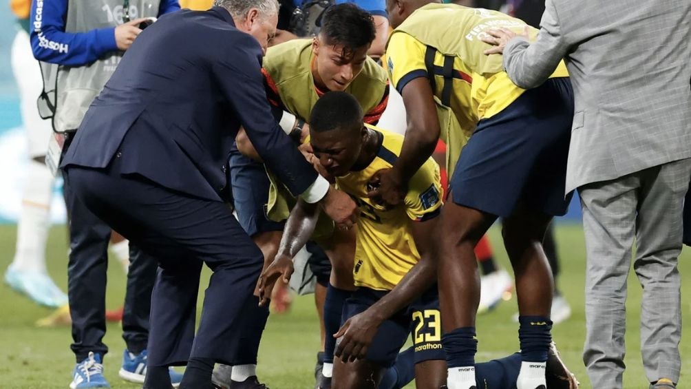 Ecuador lamentando la eliminación ante Senegal