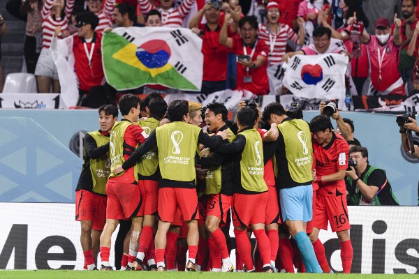Corea del Sur celebra ante Portugal en Qatar 2022