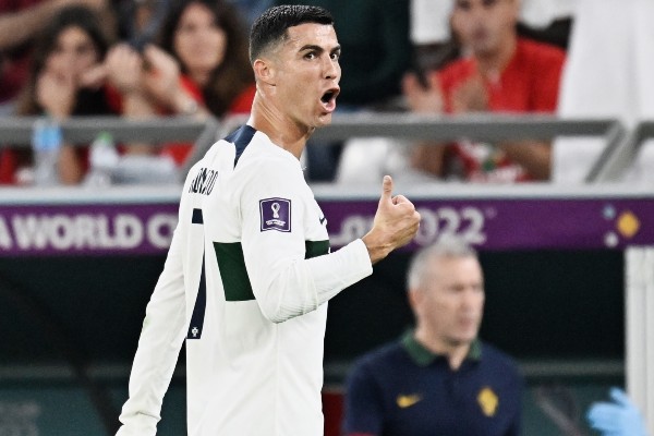 Cristiano Ronaldo durante partido con Portugal en Qatar 2022