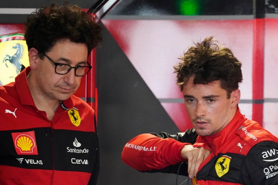 Charles Leclerc con Ferrari 