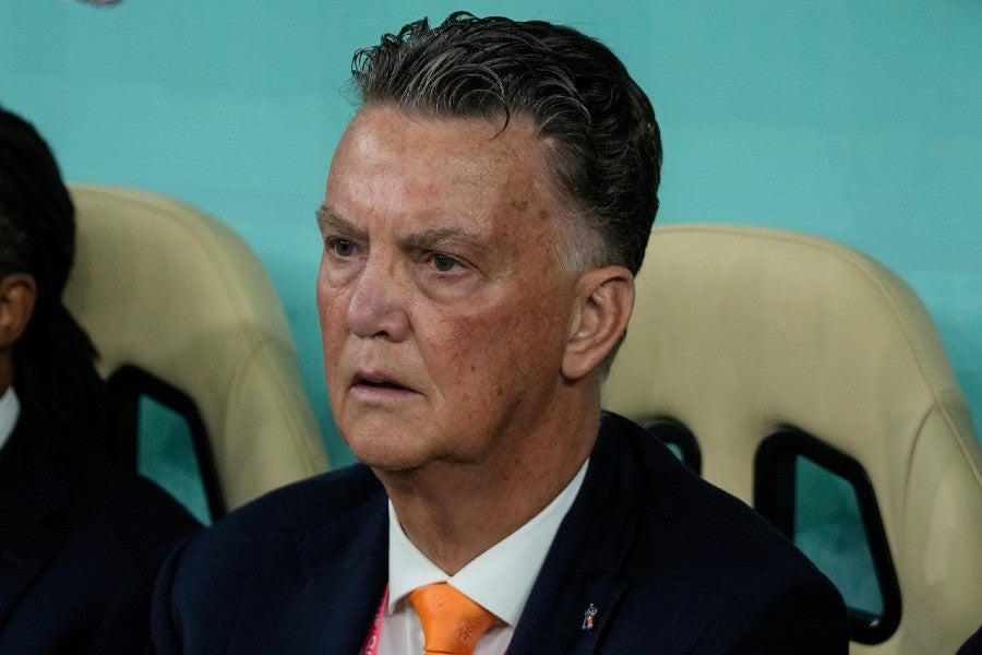 AP Van Gaal en el juego contra Argentina