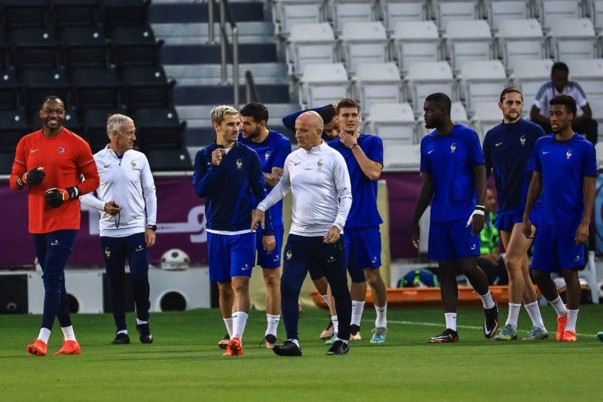 Entrenamiento de Francia previo a la Final de Qatar 2022