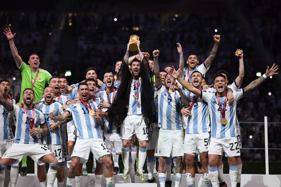Argentina recibió la Copa del Mundo en Qatar 2022