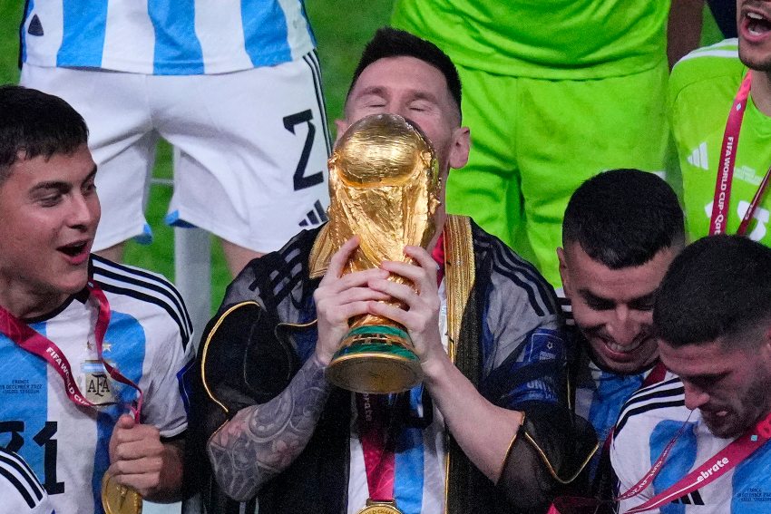 Messi tras ganar la Copa América 