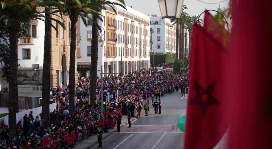 Las calles de Rabat festejando a los Leones del Atlas