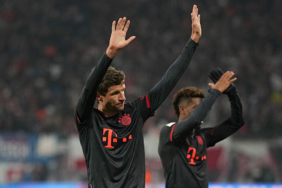 Müller en partido de Bundesliga 