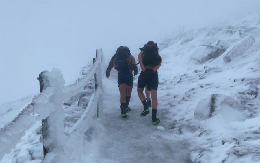 André Schuerrle en el maratón sobre nieve