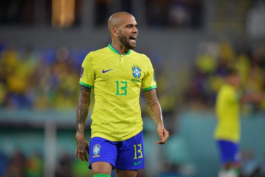 Dani Alves en Qatar 2022 con Brasil