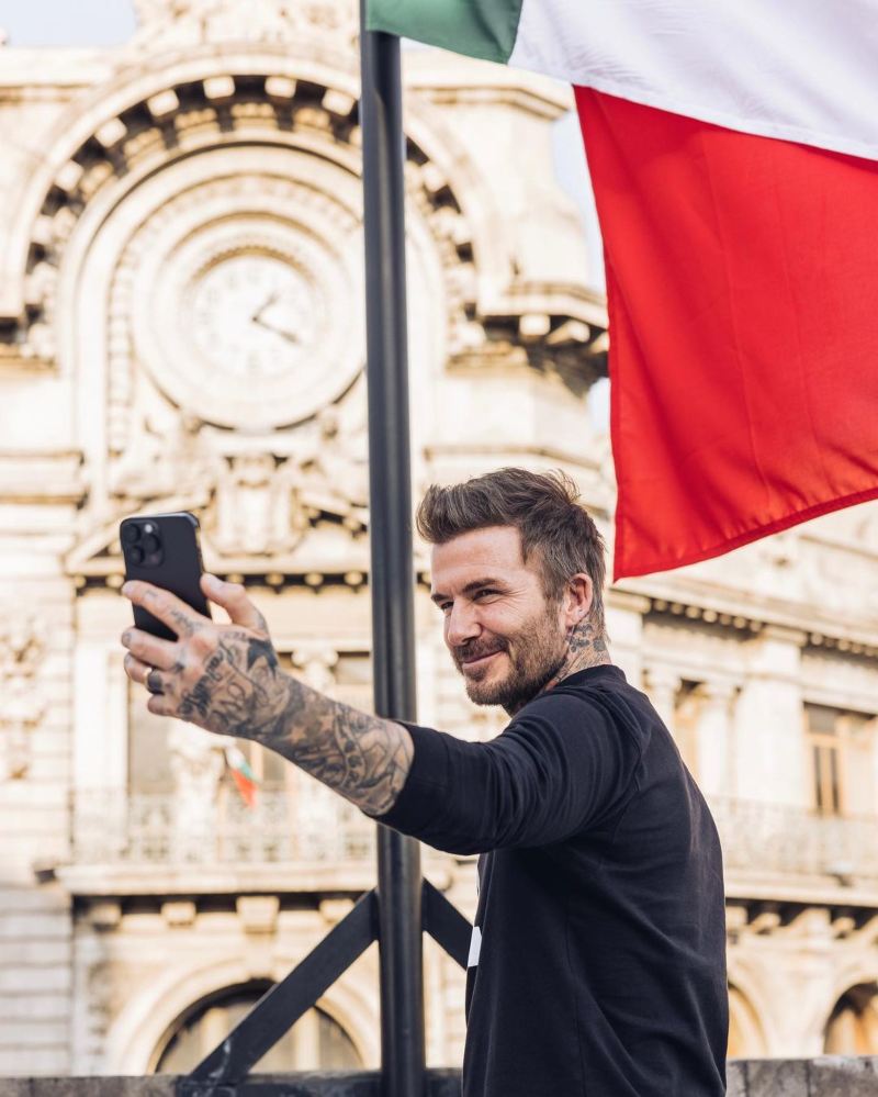 David Beckham en su visita a México