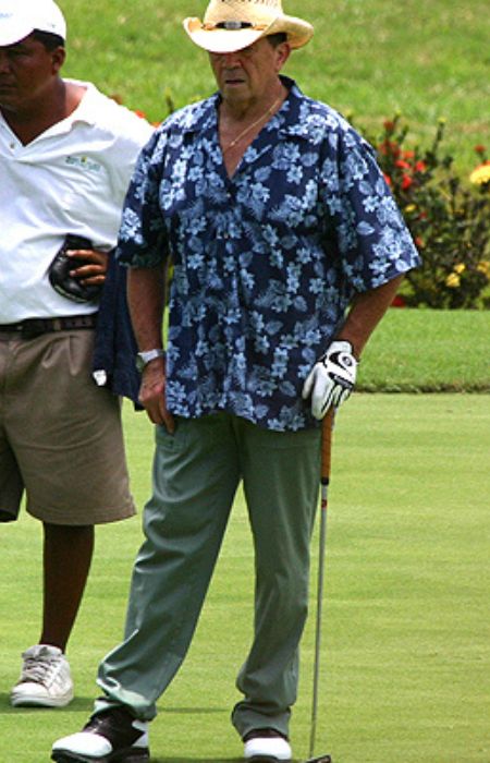 Xavier López 'Chabelo' en un campo de golf