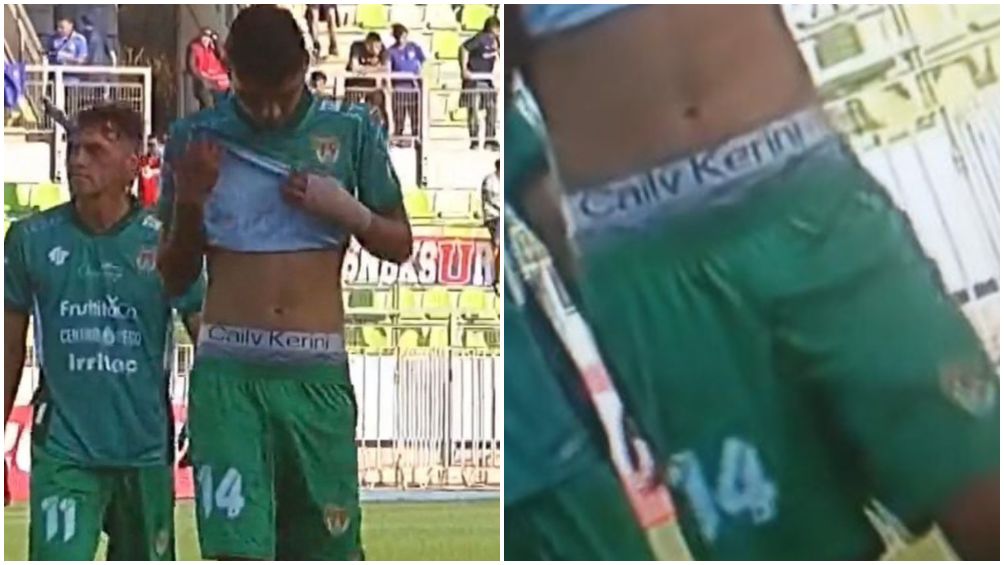Jugador chileno se viraliza por usar ropa interior Cailv Kerini, marca que fue demandada por Calvin