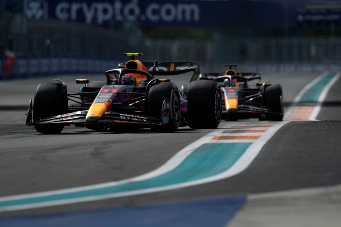 Pérez y Verstappen en el GP de Miami
