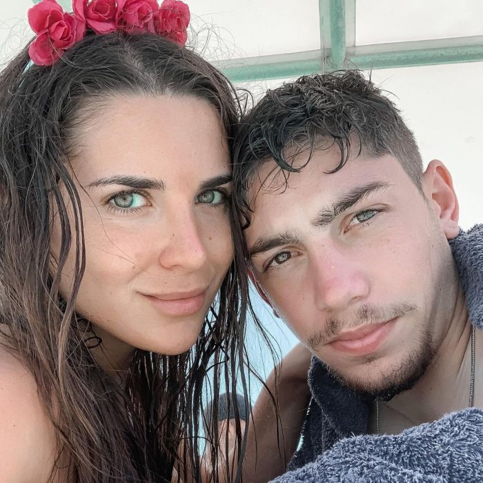 Federico Valverde y su esposa en sus vacaciones