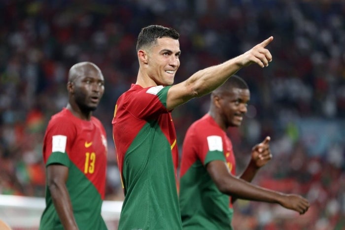 Cristiano Ronaldo en un juego con Portugal