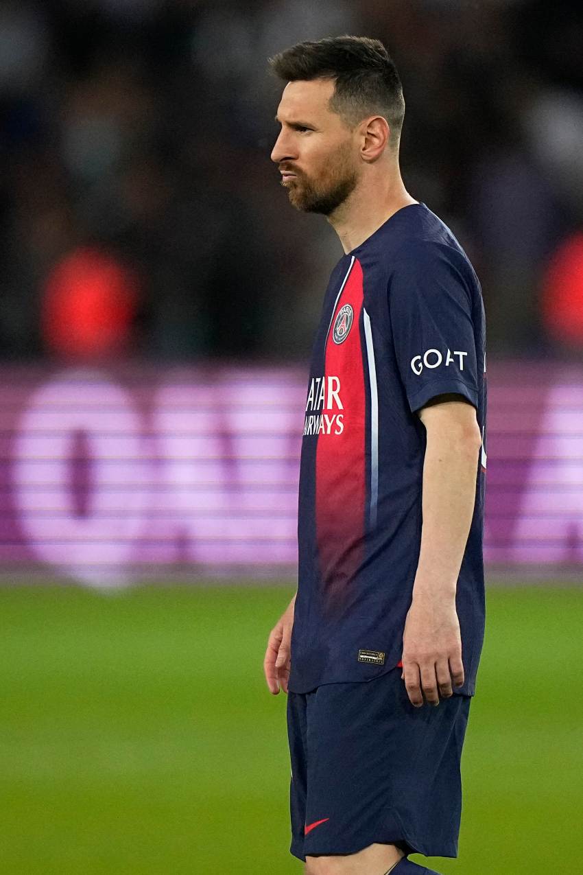 Messi en su último juego con el PSG