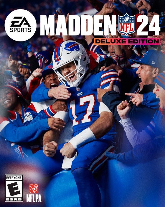 Josh Allen en la portada de Madden 24