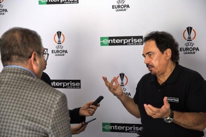 INSTAGRAM @hugosanchez_9 Hugo Sánchez en la Fiesta de la Final Europa League en CDMX