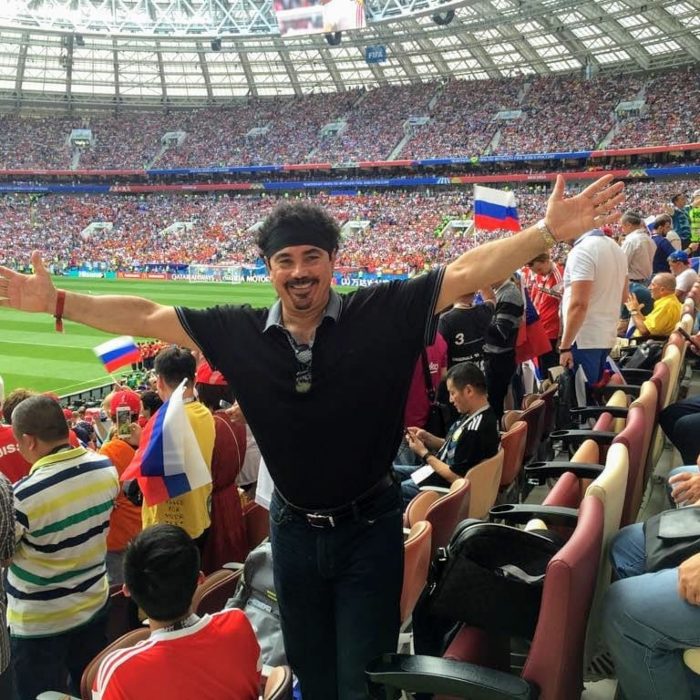 Hugo Sánchez durante el Mundial de Rusia 2018