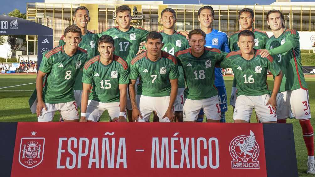 La Selección Mexicana previo al encuentro ante España