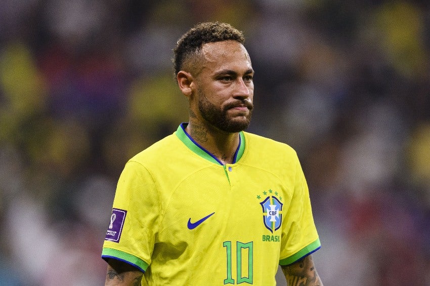 Neymar con la Selección Brasileña