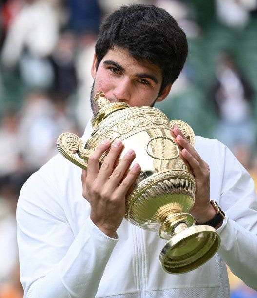 El tenista español celebra su primer Wimbledon
