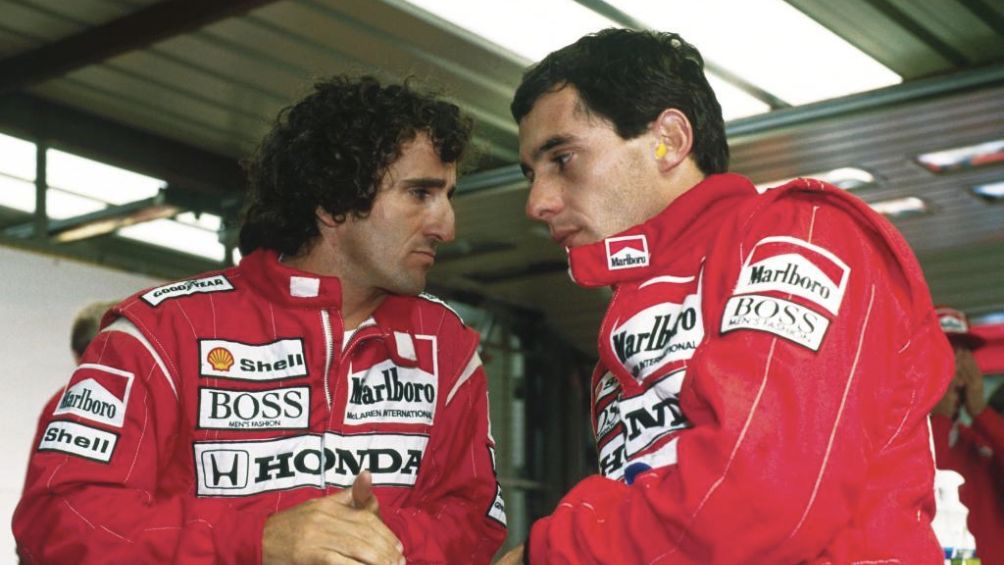 Ayrton Senna y Alain Prost