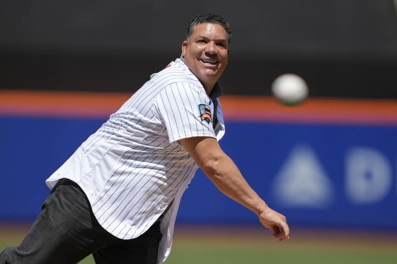 Bartolo Colón lanzando para los Mets 