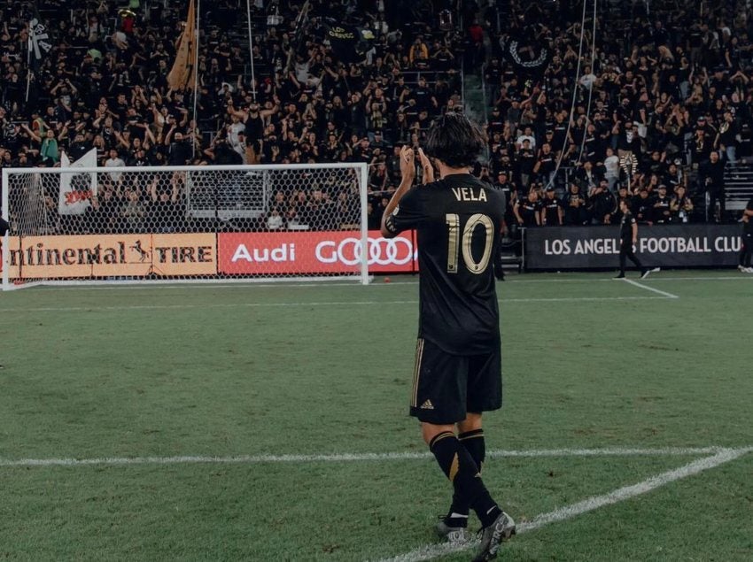 Carlos Vela jugando con el LAFC