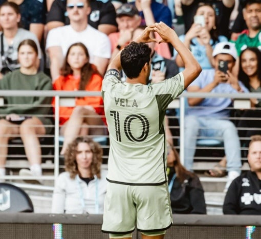 Vela en un partido de LAFC