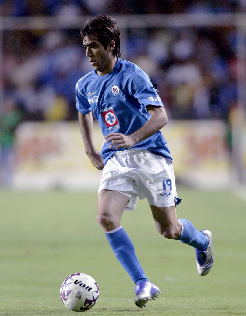 Chelito Delgado como jugador de Cruz Azul