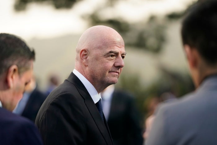 AP Infantino visitó el estadio