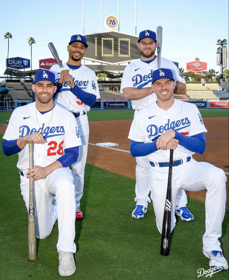 INSTAGRAM: @dodgers Mookie Betts, Freddie Freeman, Max Muncy y J.D. Martínez