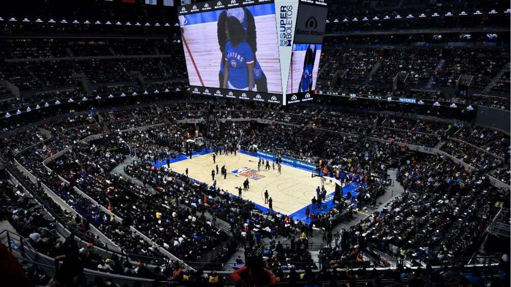 La Arena CDMX durante un partido de NBA