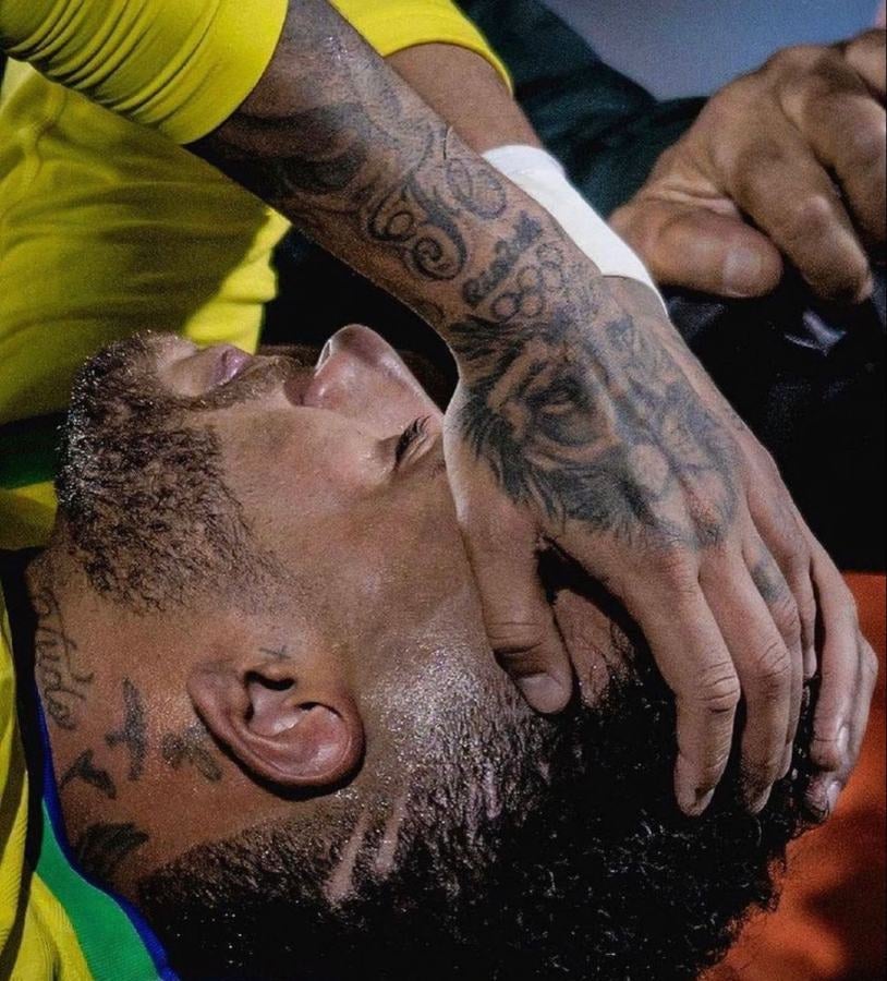 Neymar se lesionó con la Selección de Brasil