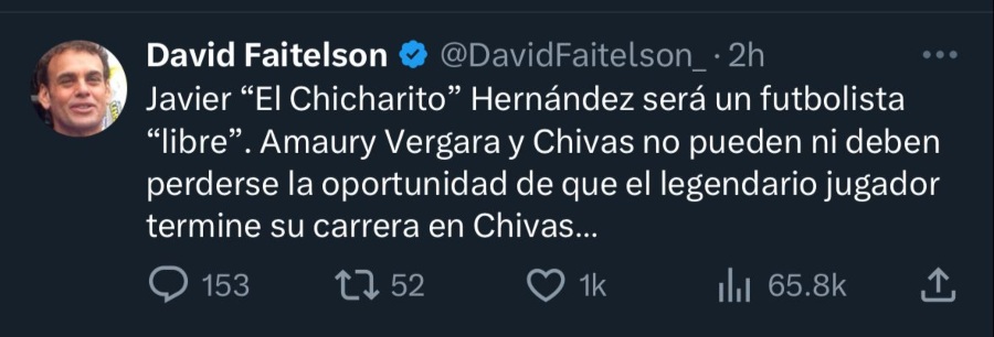 David Faitelson pide el regreso de CH14 a Chivas