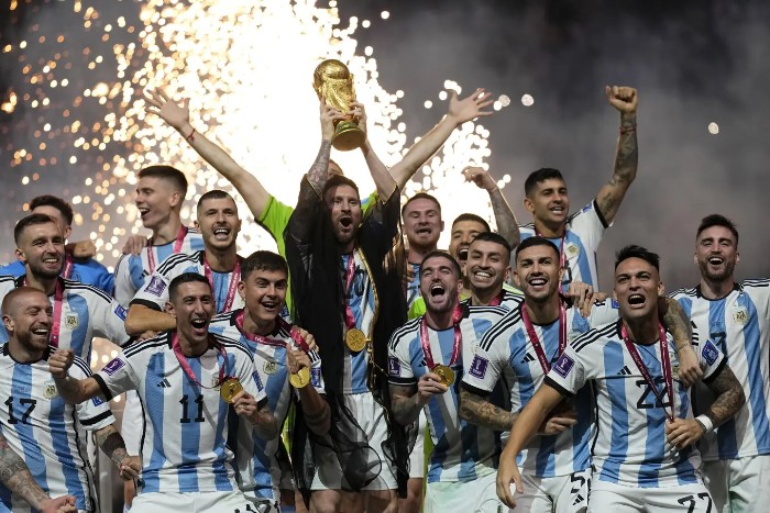 Argentina ganando el Mundial 2022