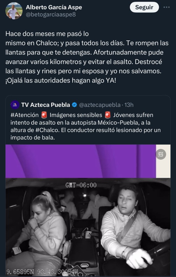 Tweet de Alberto García Aspe