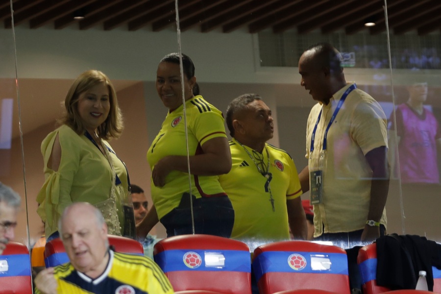 Papá de Luis Díaz en el partido entre Colombia y Brasil