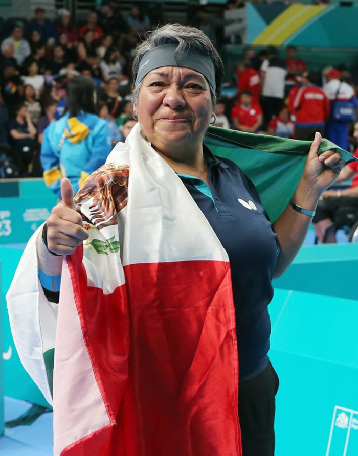 Claudia Pérez Villalba ganó oro en tenis de mesa adaptado