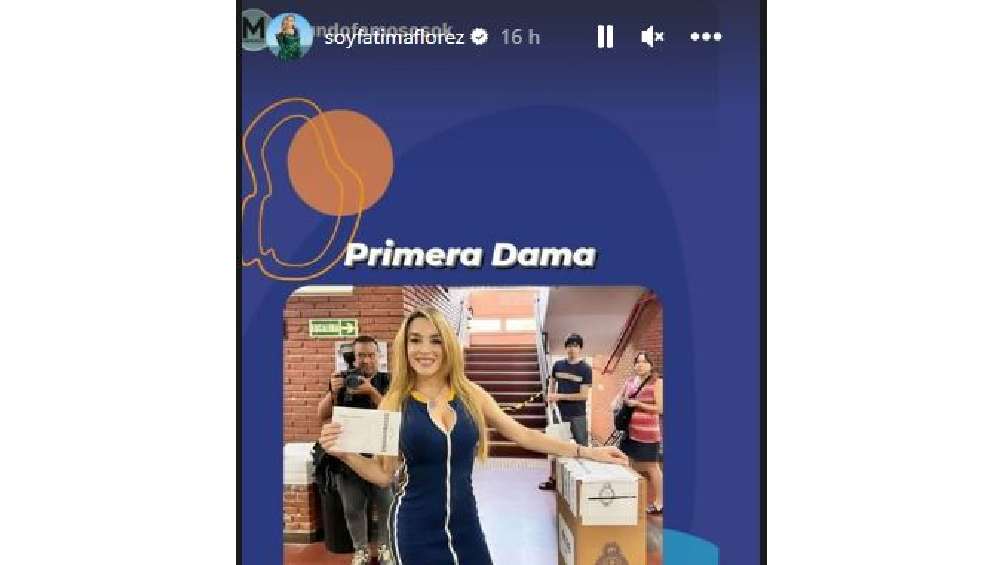 En Instagram presumió que será la nueva Primera Dama de Argentina